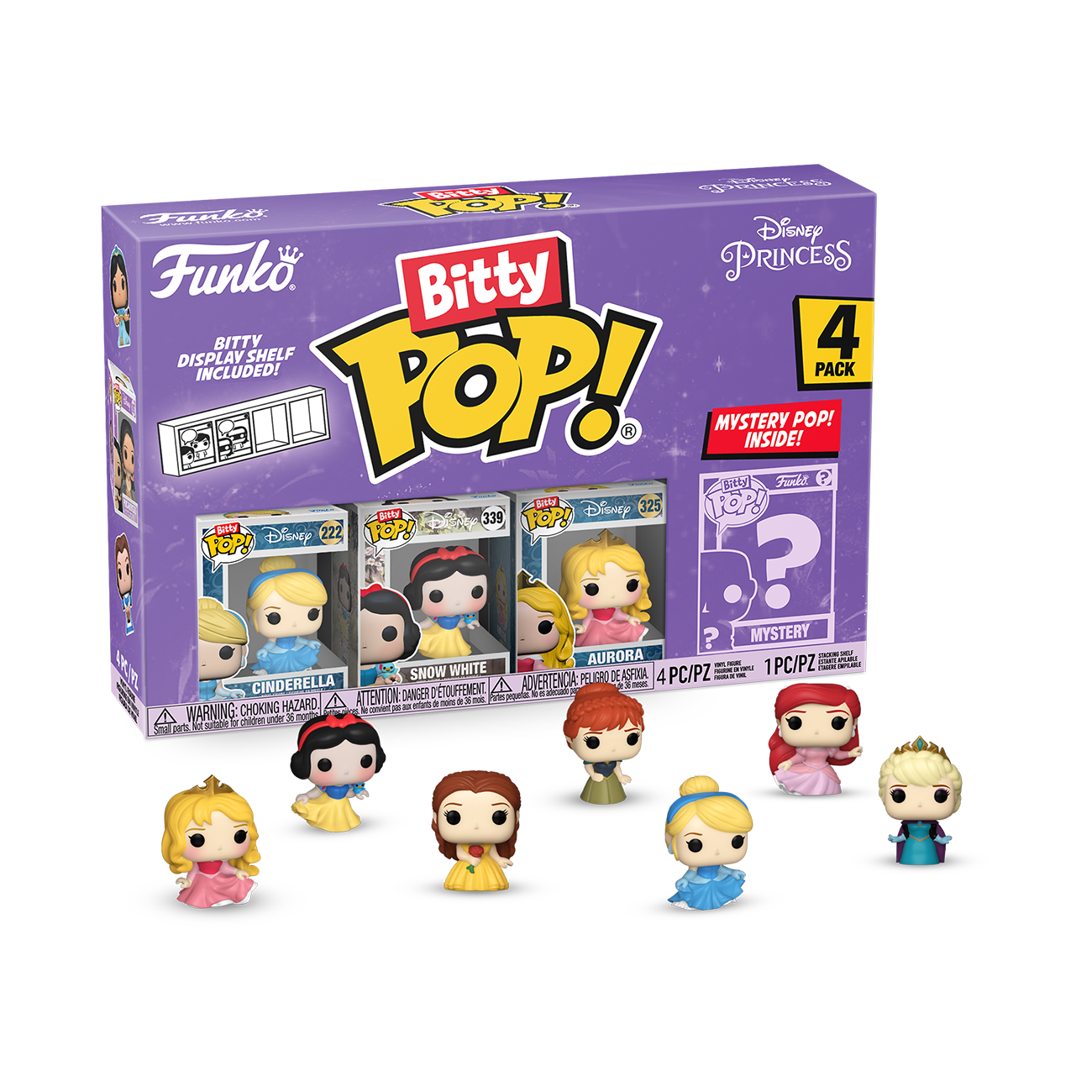 Disney Princess 4-Pack Series 3 - Bitty Pop! Vinyl | Funko EU