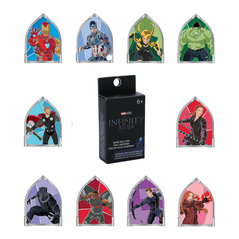 AVENGERS STAINED GLASS BLIND BOX PIN - MARVEL