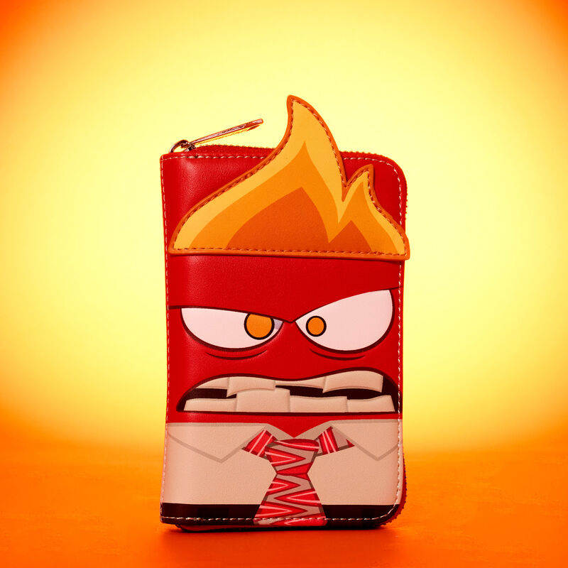 ANGER LIGHT UP COSPLAY ZIP AROUND WALLET - INSIDE OUT
