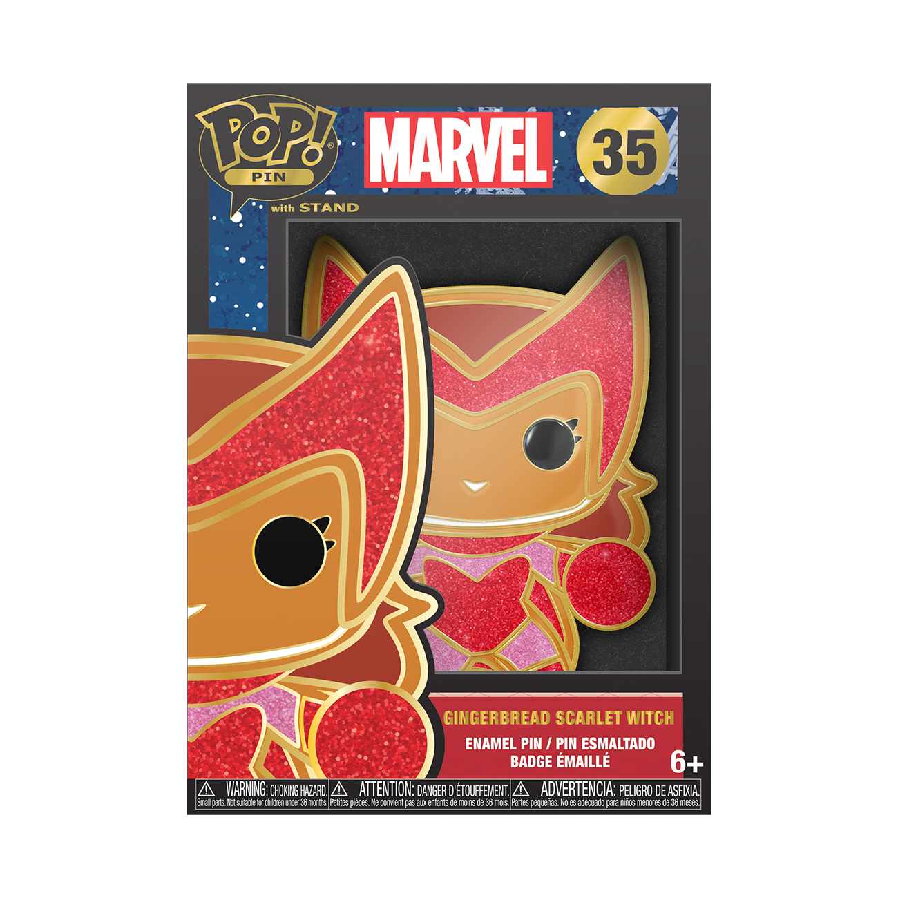 GINGERBREAD SCARLET WITCH POP! PIN - MARVEL