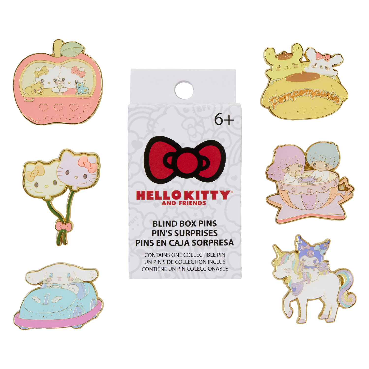 Japan Hello Kitty Pins (Set of 4 Pieces)