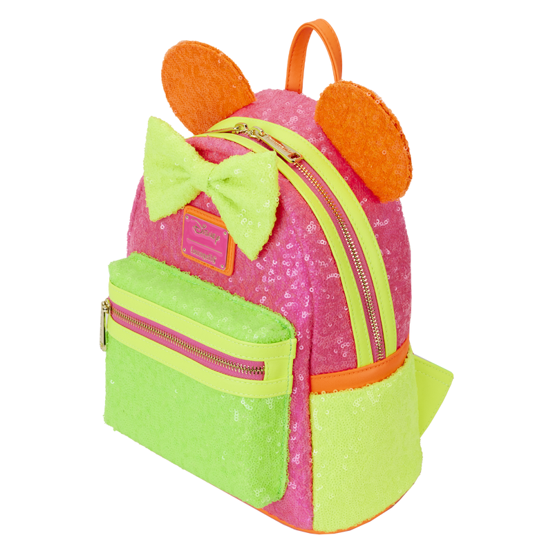 MINNIE MOUSE NEON SEQUIN MINI BACKPACK - DISNEY