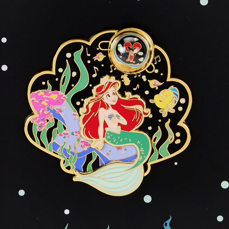 LIFE IS THE BUBBLES 3" COLLECTOR BOX PIN - THE LITTLE MERMAID 35TH ANNIVERSARY