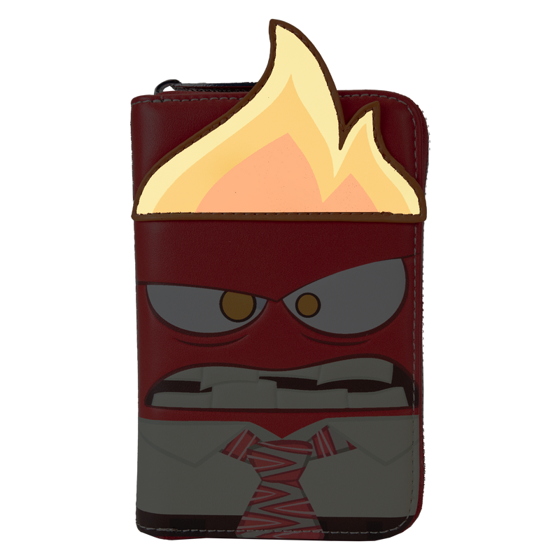 ANGER LIGHT UP COSPLAY ZIP AROUND WALLET - INSIDE OUT