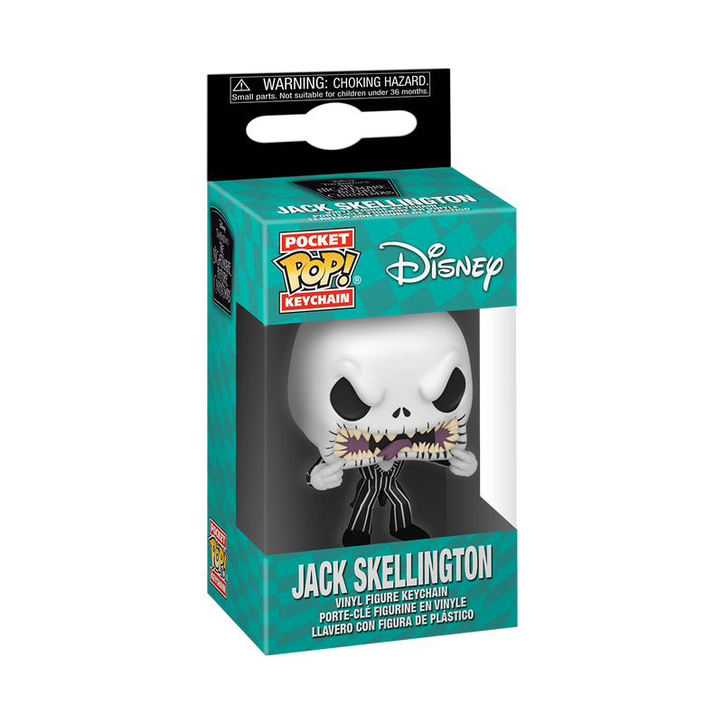 JACK SKELLINGTON (SCARY FACE) - THE NIGHTMARE BEFORE CHRISTMAS POP! KEYCHAIN