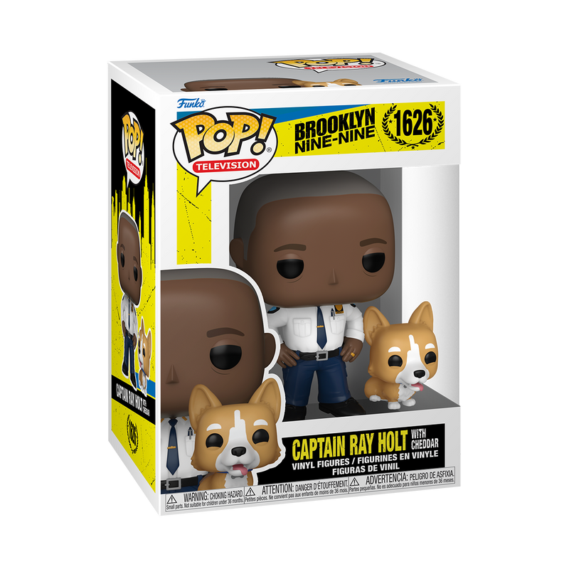 CAPTAIN RAY HOLT WITH CHEDDAR - BROOKLYN NINE-NINE