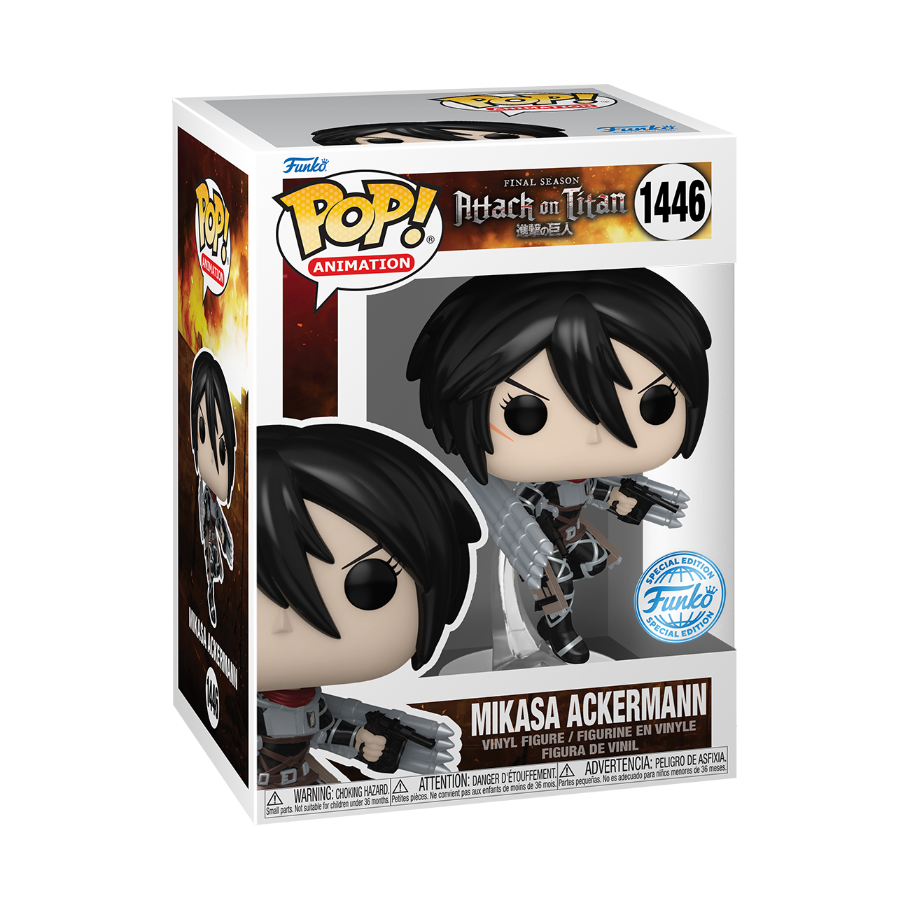 Mikasa Ackermann (Metallic) - Attack On Titan Pop! Vinyl (Exc) | Funko EU