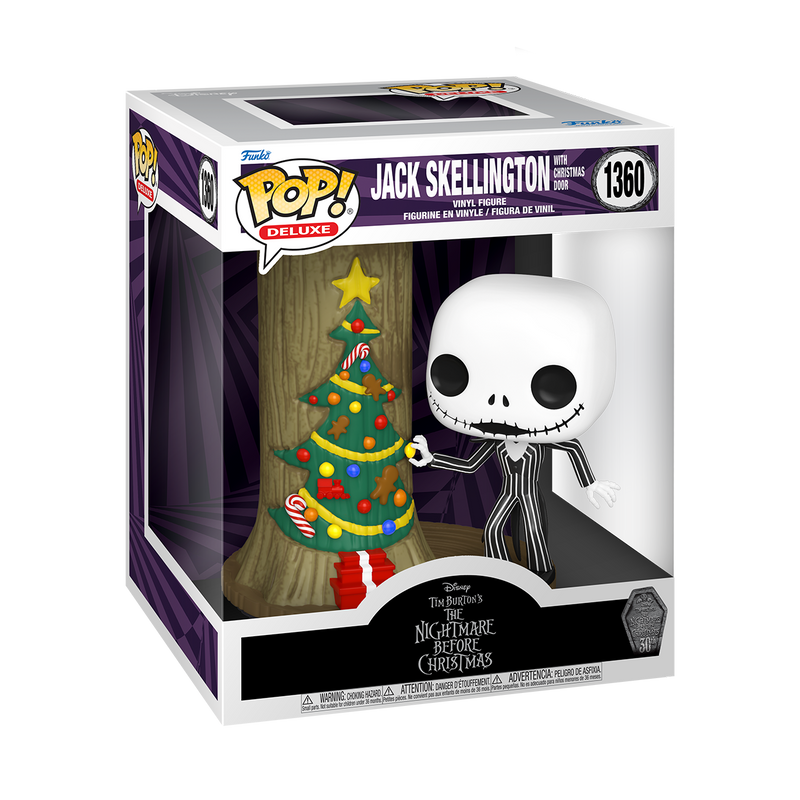 JACK SKELLINGTON WITH CHRISTMAS DOOR - THE NIGHTMARE BEFORE CHRISTMAS 30TH
