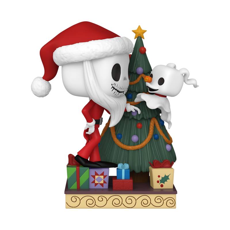 JACK SKELLINGTON AND ZERO WITH TREE - THE NIGHTMARE BEFORE CHRISTMAS