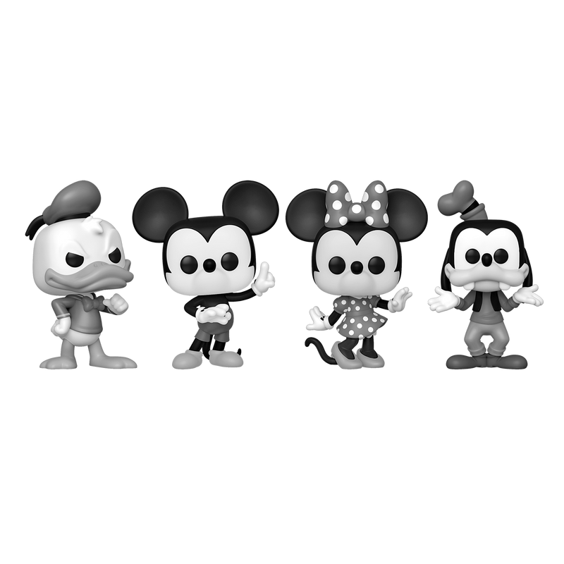 MICKEY AND FRIENDS (BLACK AND WHITE) - DISNEY