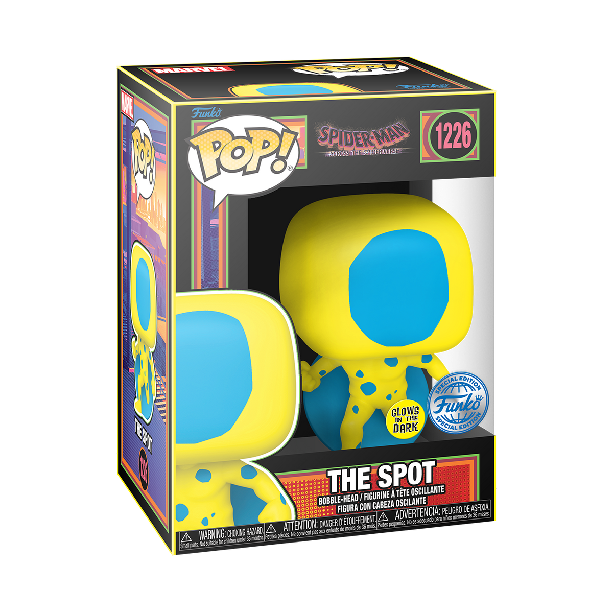 Spider-Man AAA hotsell Anime Exclusive Chase Glow in the Dark Funko Pop