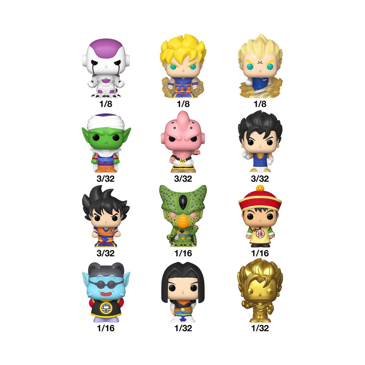 Funko pop bitty DRAGON BALL Z 海外限定 Dragon Ball Z Kid Buu Bitty Pop! Mini-Figure 4-Pack