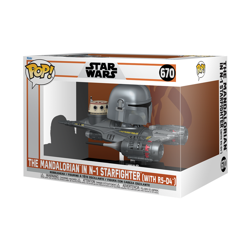 THE MANDALORIAN IN N-1 STARFIGHTER (WITH R5-D4) - STAR WARS