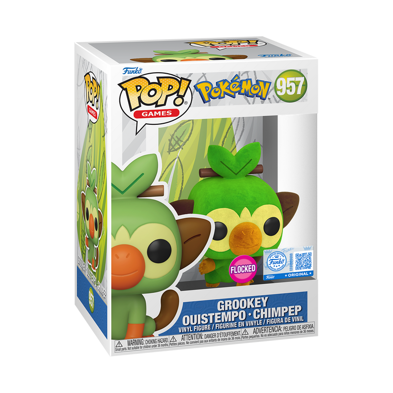 GROOKEY (FLOCKED) - POKÉMON