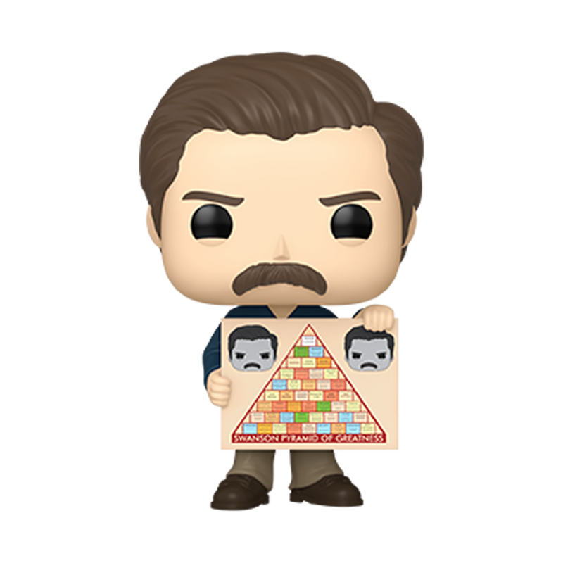 RON SWANSON (WITH PYRAMID OF GREATNESS) - PARKS AND RECREATION