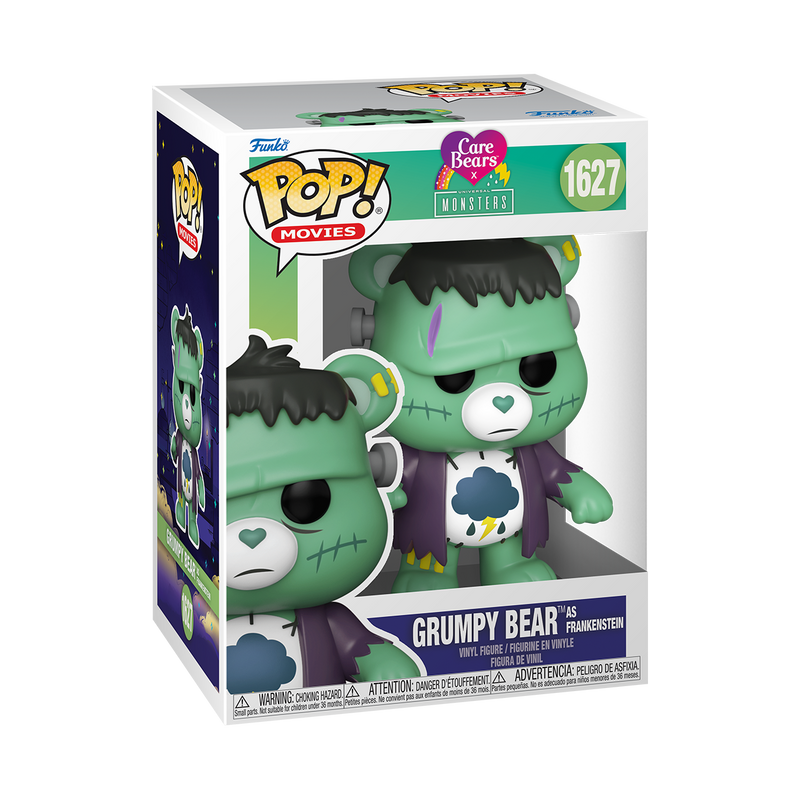 GRUMPY BEAR AS FRANKENSTEIN - CARE BEARS X UNIVERSAL MONSTERS