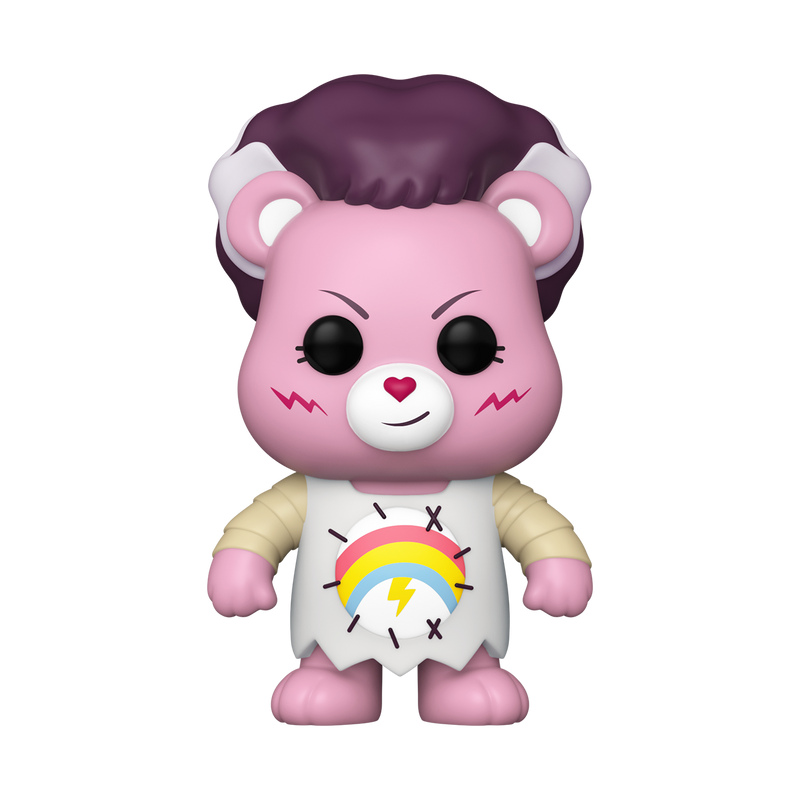 CHEER BEAR AS BRIDE OF FRANKENSTEIN - CARE BEARS X UNIVERSAL MONSTERS