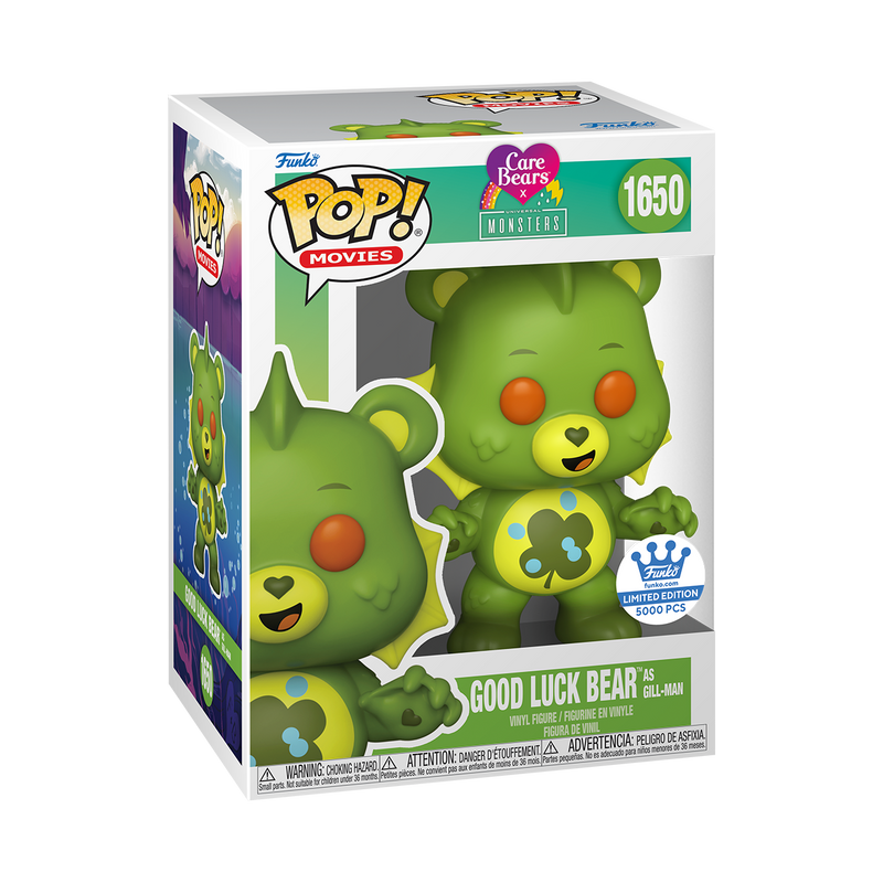 GOOD LUCK BEAR AS GILL-MAN - CARE BEARS X UNIVERSAL MONSTERS