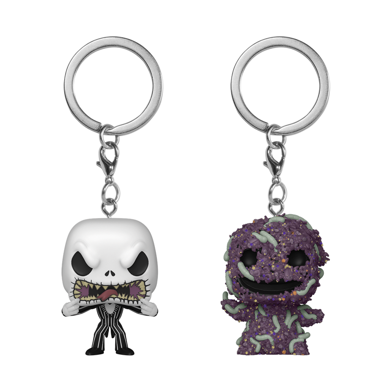 JACK SKELLINGTON AND OOGIE BOOGIE - THE NIGHTMARE BEFORE CHRISTMAS POP! KEYCHAIN 2-PACK