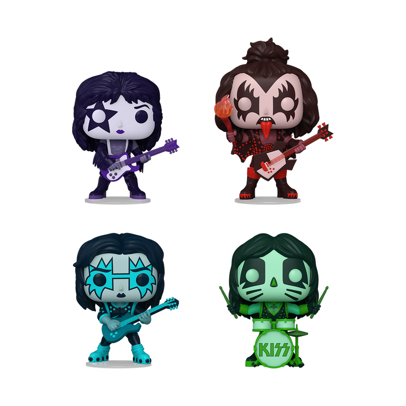 KISS (COLOUR SPOTLIGHT) POP! 4-PACK