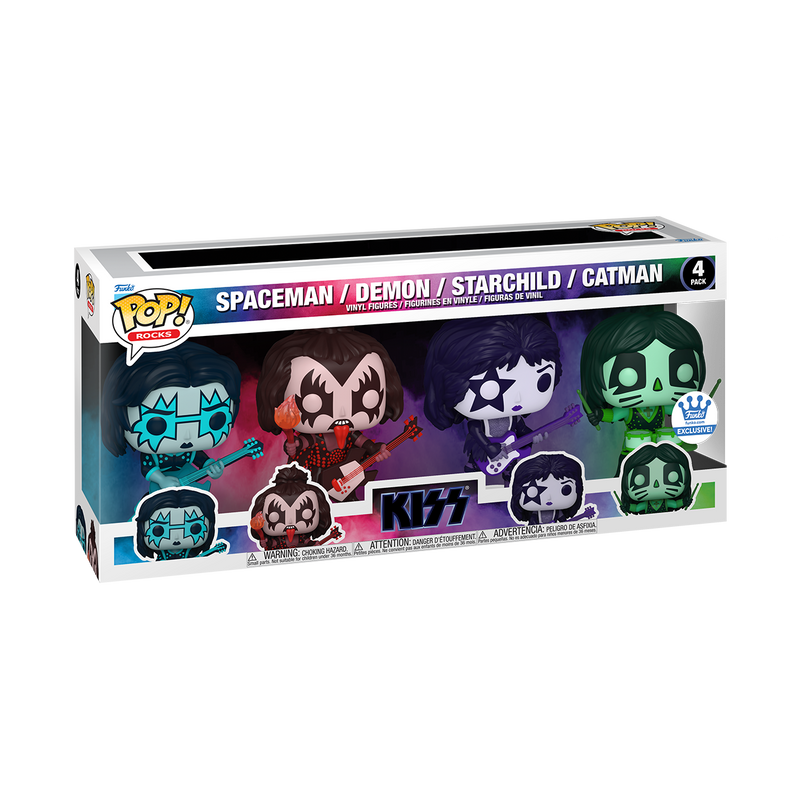 KISS (COLOUR SPOTLIGHT) POP! 4-PACK