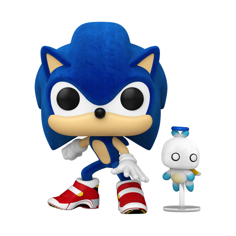 SONIC WITH CHAO (FLOCKED) - SONIC THE HEDGEHOG