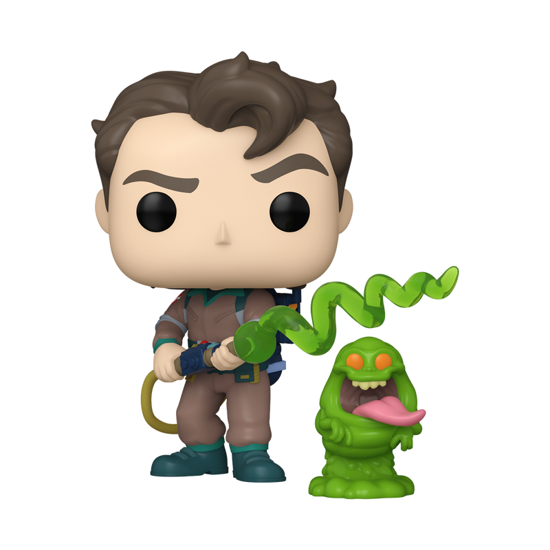 VENKMAN WITH SLIMER - THE REAL GHOSTBUSTERS