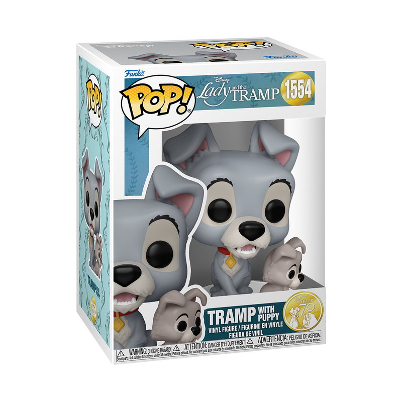 TRAMP WITH PUPPY - LADY AND THE TRAMP