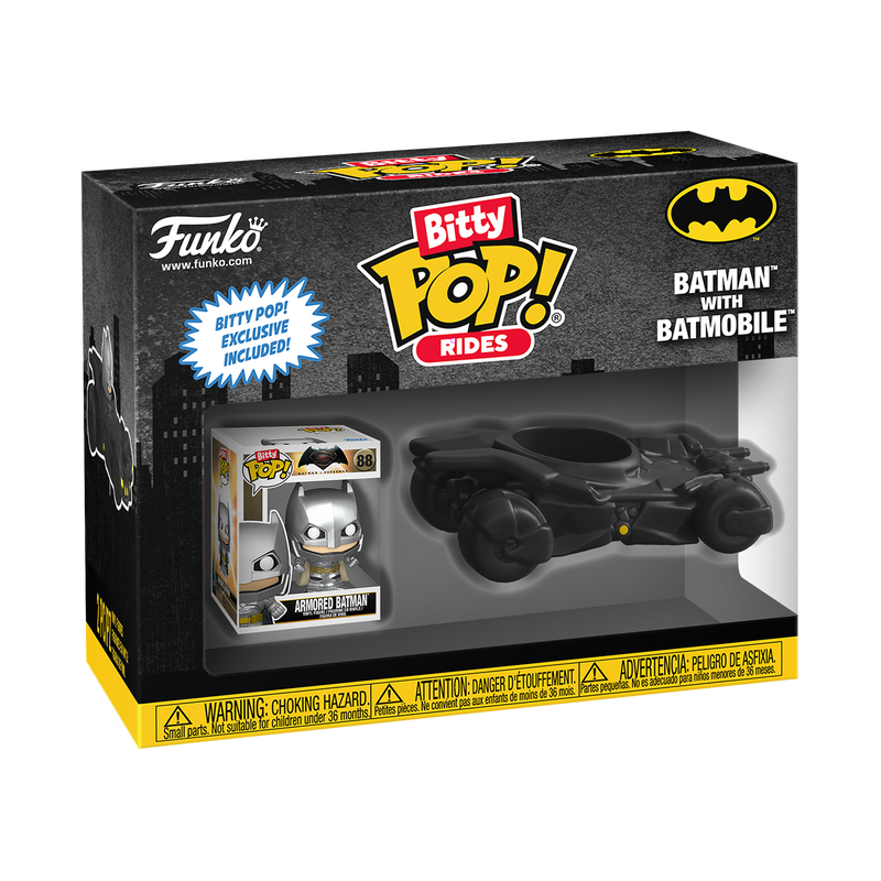 BITTY POP! RIDES BATMAN WITH BATMOBILE