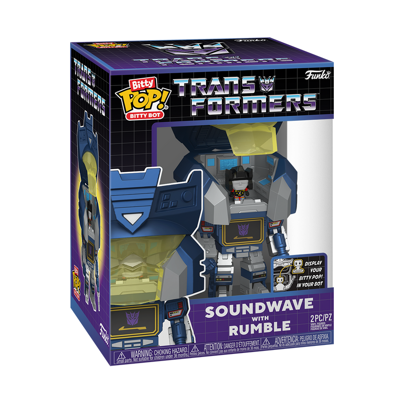 BITTY BOT SOUNDWAVE WITH RUMBLE - TRANSFORMERS