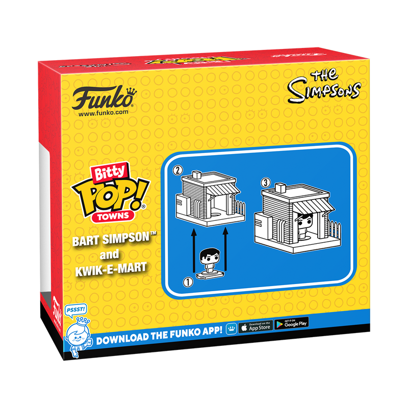 BITTY POP! TOWN BART SIMPSON AND KWIK-E-MART - THE SIMPSONS