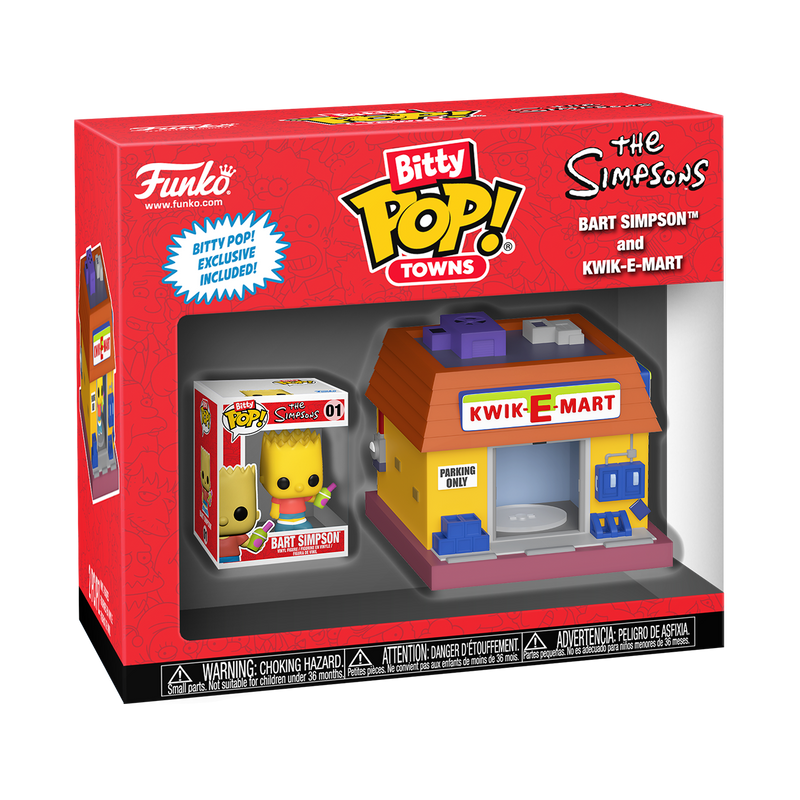 BITTY POP! TOWN BART SIMPSON AND KWIK-E-MART - THE SIMPSONS