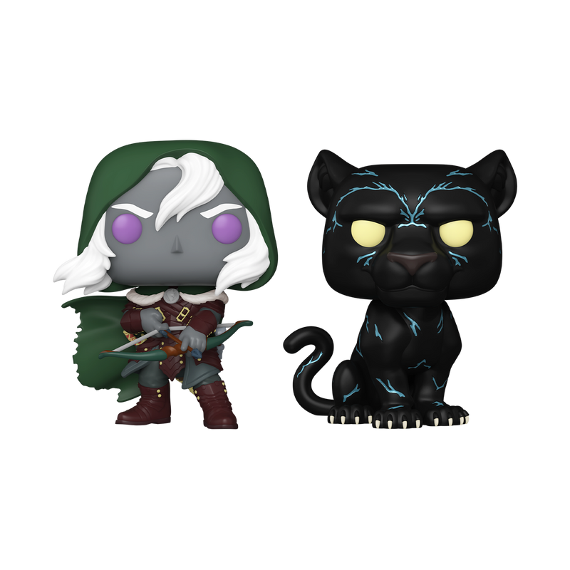 DRIZZT DO'URDEN AND GUENHWYVAR - DUNGEONS AND DRAGONS