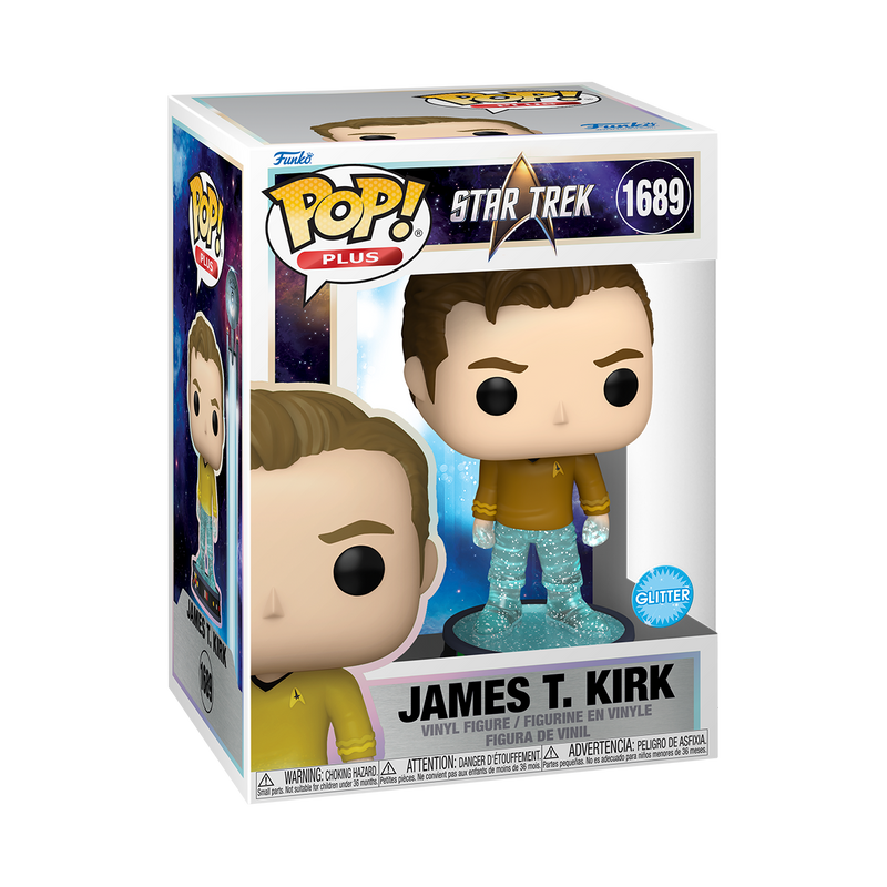 JAMES T. KIRK ON TRANSPORTER PLATFORM (GLITTER) - STAR TREK