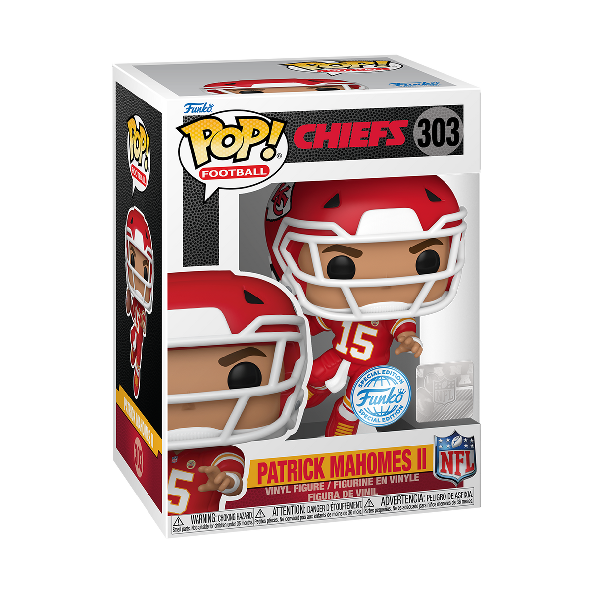 Patrick Mahomes Ii (Red And Gold) - Nfl: Chiefs Pop! Vinyl (Exc)