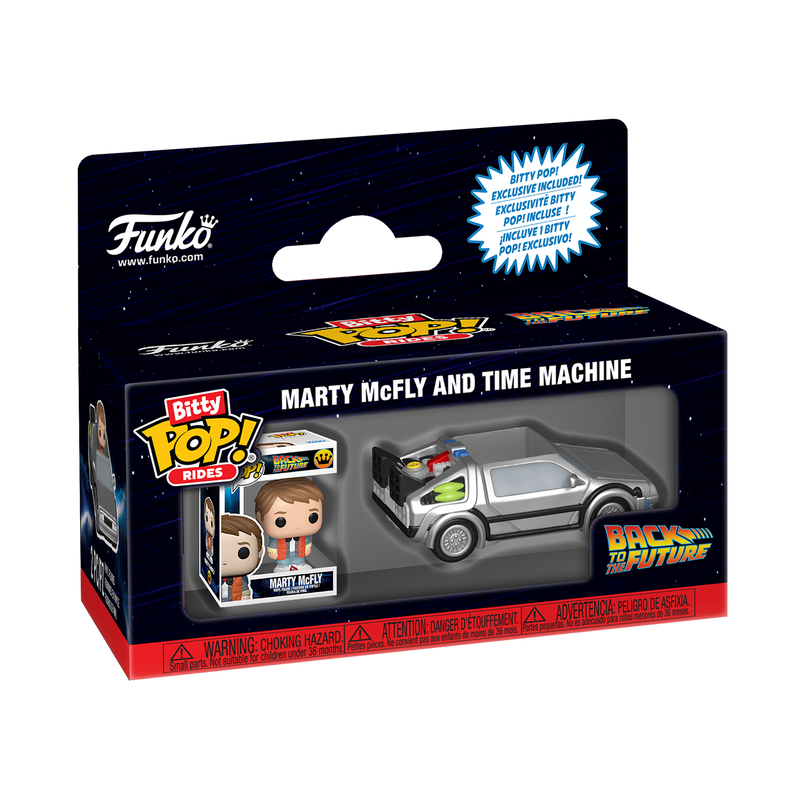 BITTY POP! RIDES MARTY MCFLY AND TIME MACHINE - BACK TO THE FUTURE