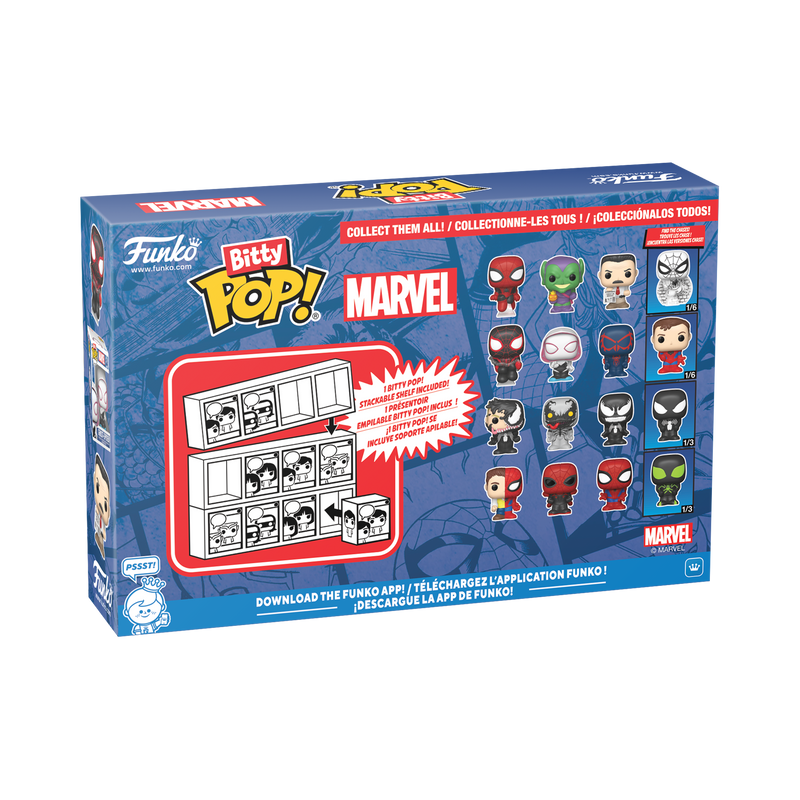 BITTY POP! SPIDER-MAN 4-PACK SERIES 1