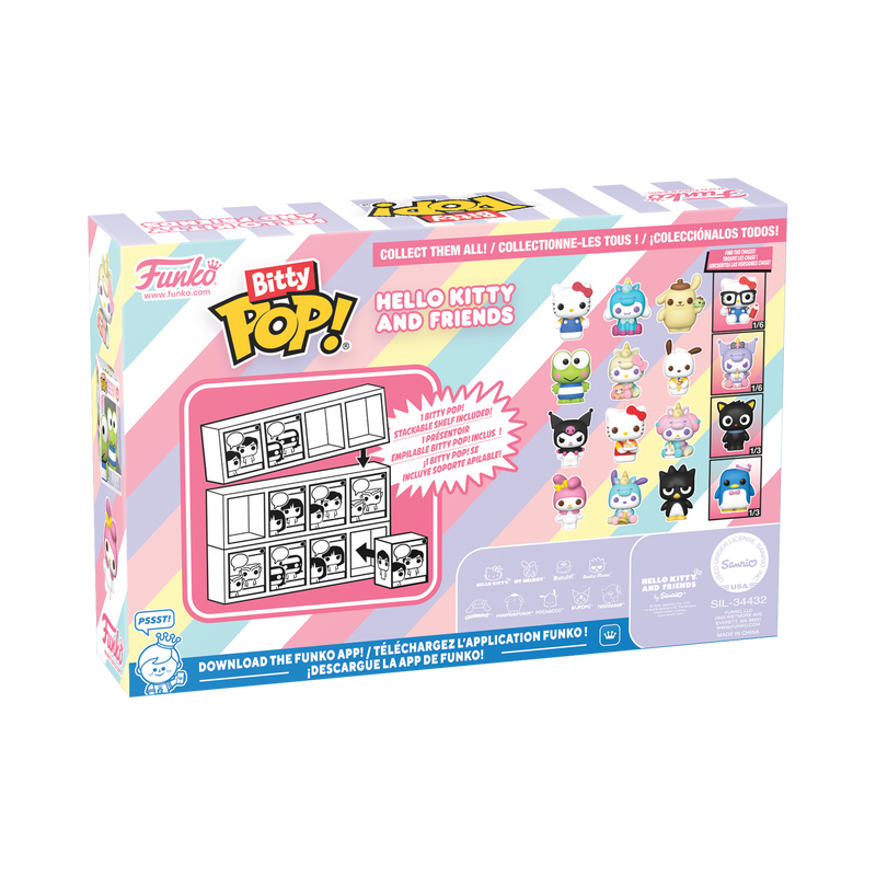 BITTY POP! HELLO KITTY AND FRIENDS 4-PACK SERIES 3