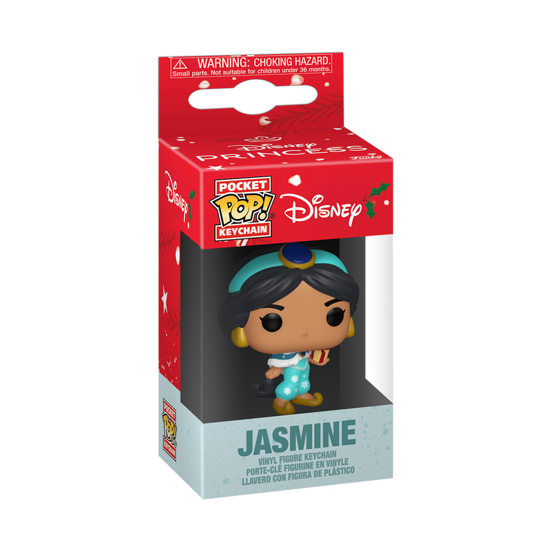 JASMINE (HOLIDAY) - DISNEY POP! KEYCHAIN