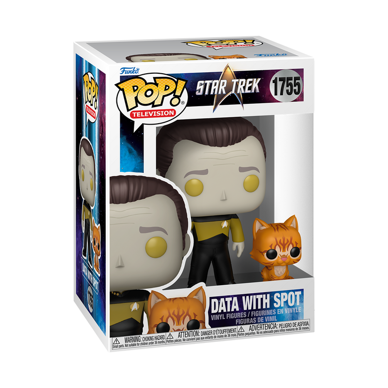 DATA WITH SPOT - STAR TREK: THE NEXT GENERATION