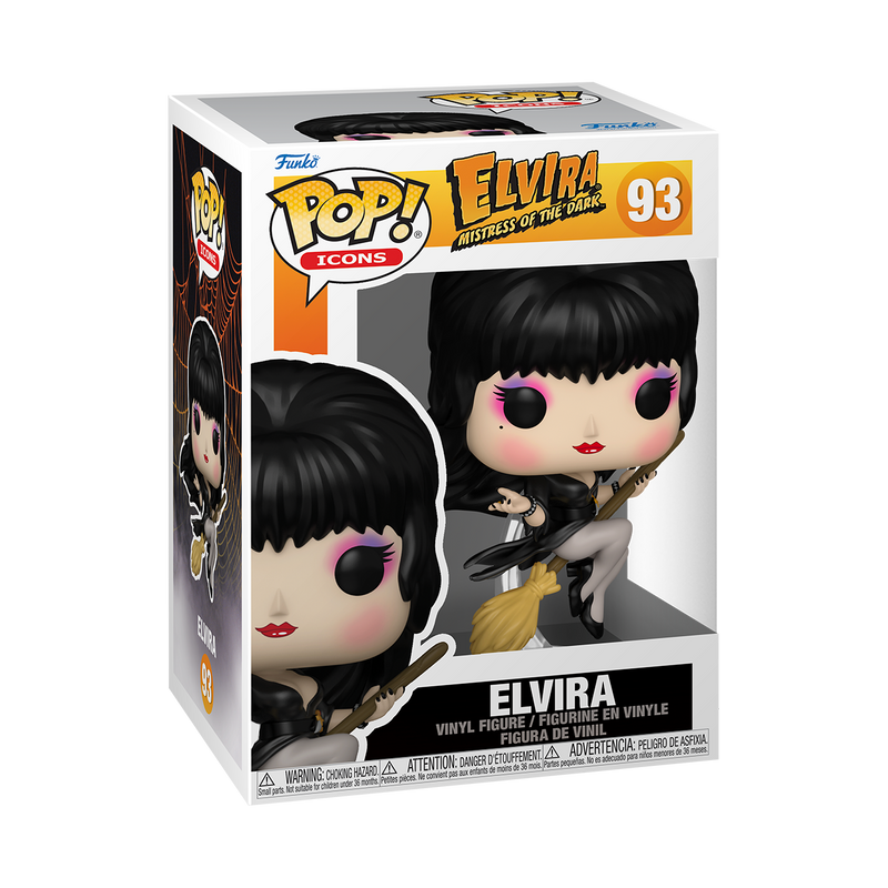 ELVIRA (ON BROOM) - ELVIRA: MISTRESS OF THE DARK