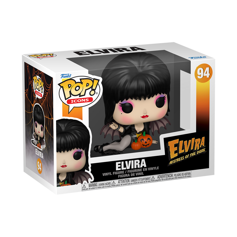 ELVIRA (WITH PUMPKINS) - ELVIRA: MISTRESS OF THE DARK