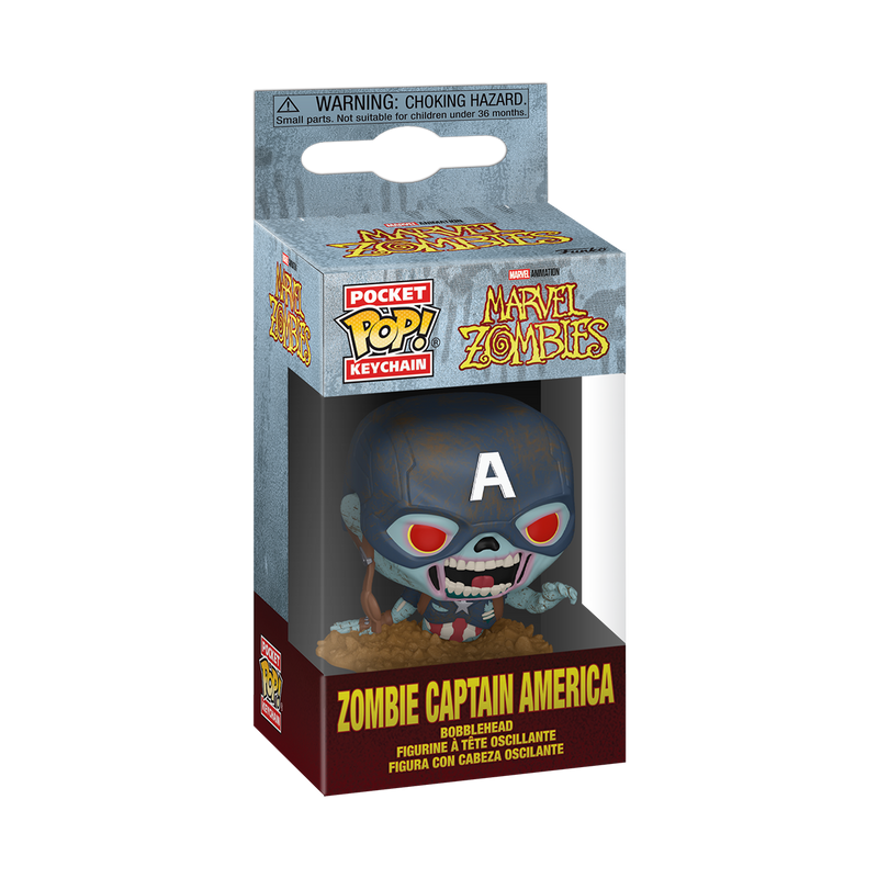 ZOMBIE CAPTAIN AMERICA - MARVEL ZOMBIES POP! KEYCHAIN