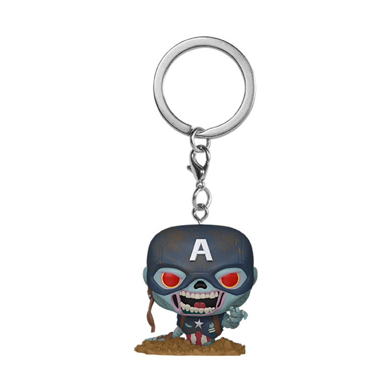 ZOMBIE CAPTAIN AMERICA - MARVEL ZOMBIES POP! KEYCHAIN