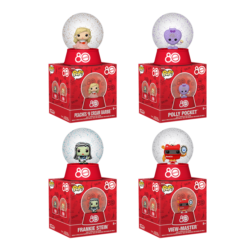 RETRO TOYS (MATTEL 80TH) SNOW GLOBE