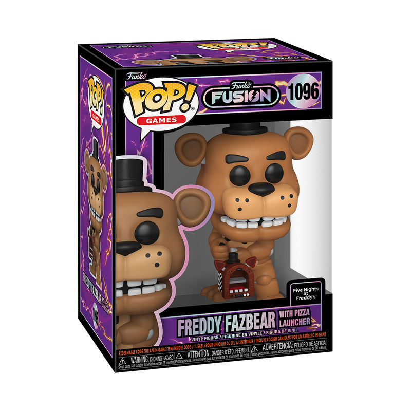 FREDDY FAZBEAR WITH PIZZA LAUNCHER - FUNKO FUSION