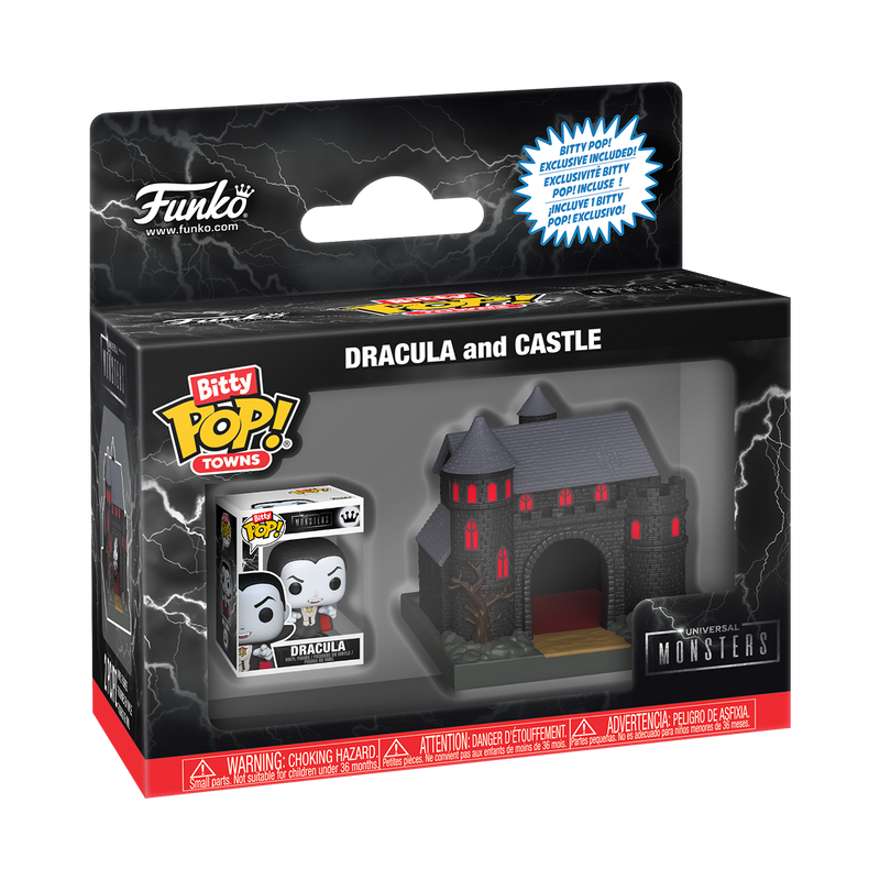 BITTY POP! TOWN DRACULA AND CASTLE - UNIVERSAL MONSTERS