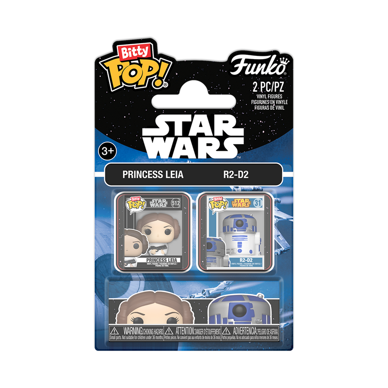 PRINCESS LEIA AND R2-D2 - STAR WARS BITTY POP! 2-PACK