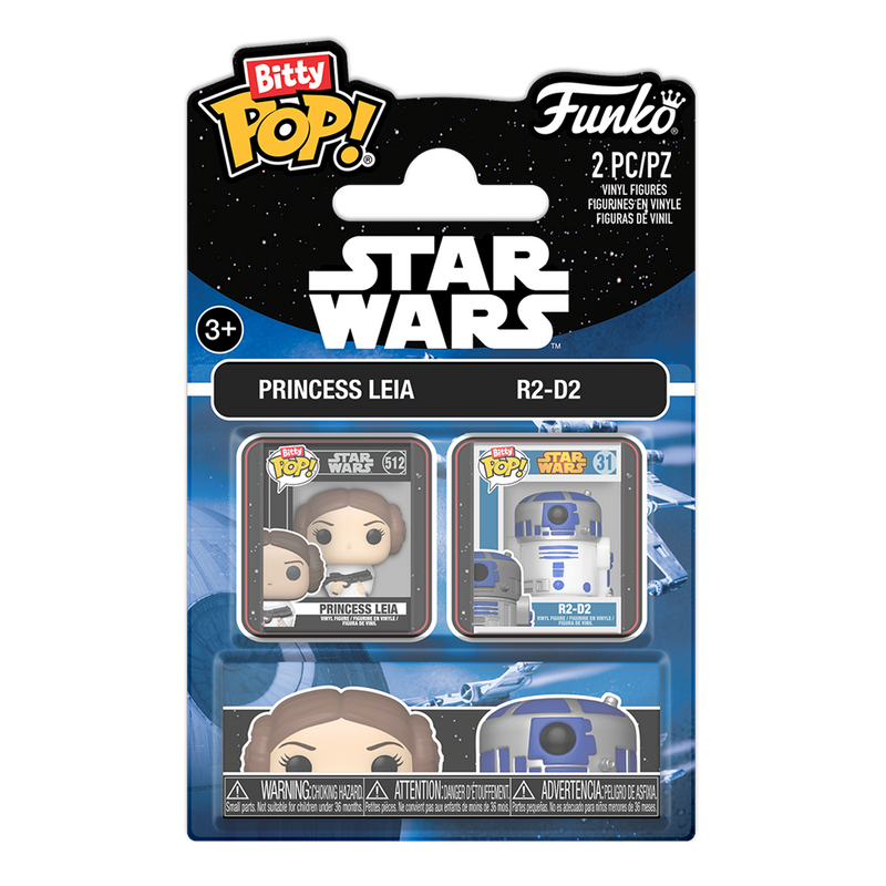 PRINCESS LEIA AND R2-D2 - STAR WARS BITTY POP! 2-PACK