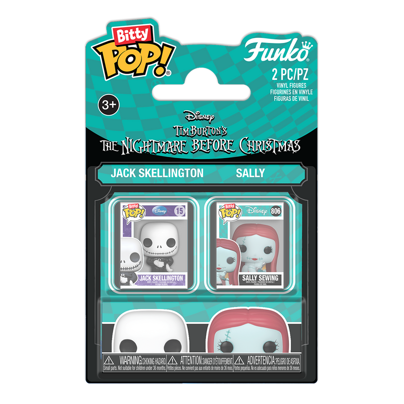THE NIGHTMARE BEFORE CHRISTMAS 2-PACK - JACK AND SALLY